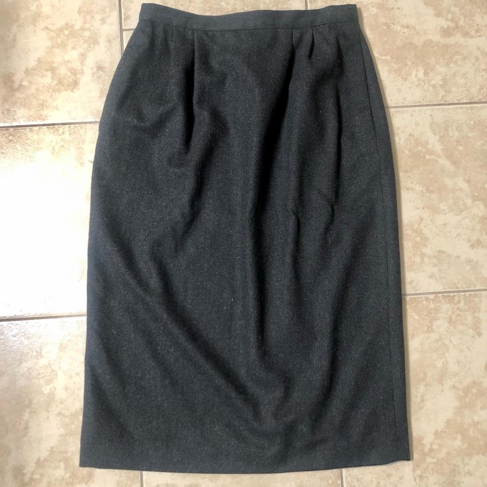 *free with bundle* Charcoal pencil skirt - probably acrylic, no tag